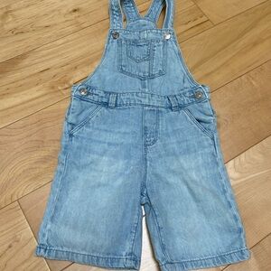 Italian lightweight Denim Blue Kids Overalls “shortalls” 24-30m (3Y/ 3T)